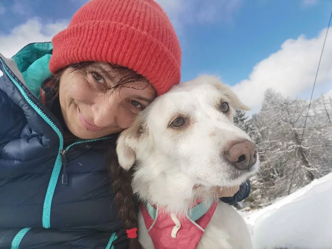 Kati und Umay im Schnee
